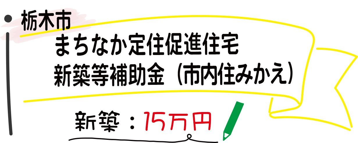 栃木市まちなか定住補助金（市内住み）かえ